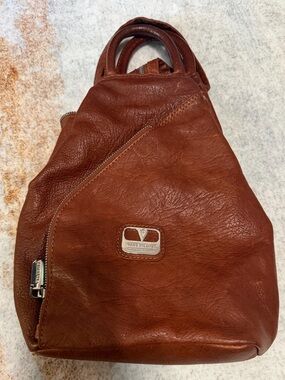 Valentina Convertible Sling Backpack in Rich Brown